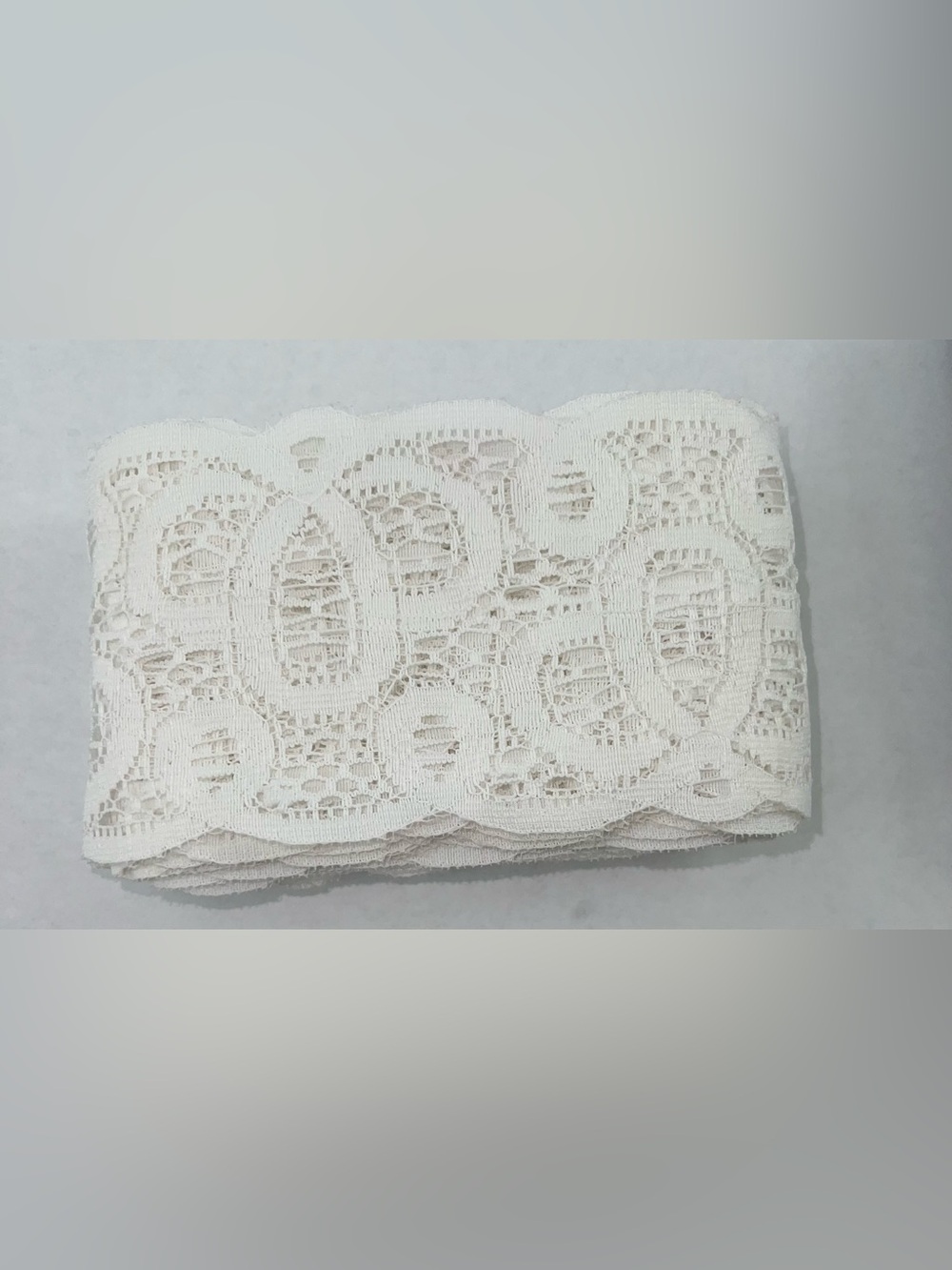 🔴Vintage 1970’s White 3.5” 6+ Yards Lace Trim Crafts Dolls Bears Clothing Sewing
